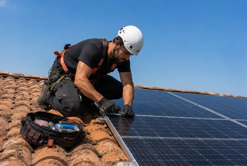 Maintenance et monitoring de panneaux solaires à Revonnas